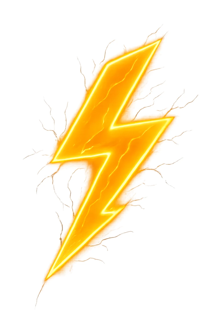 fulmine come se fosse energia sticker