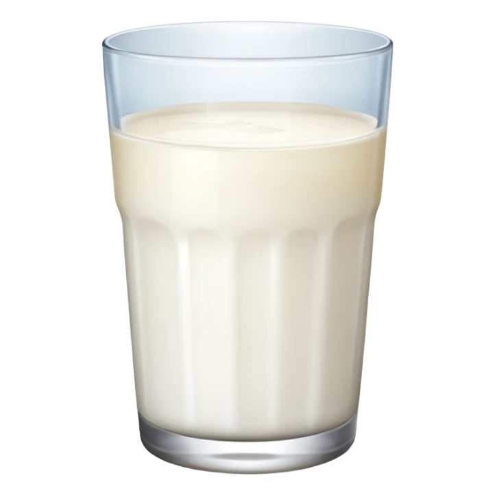 a glass of milk sticker