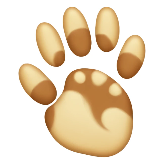 Shiba paw sticker