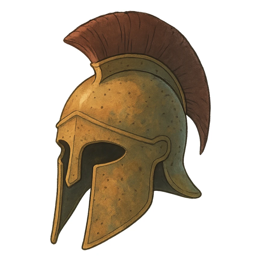 ghibli style spartan helmet sticker
