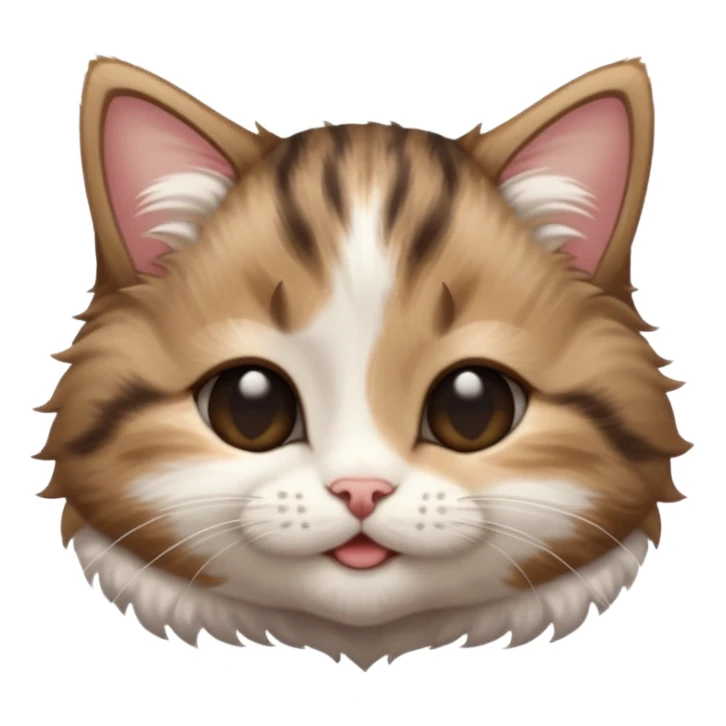 dark brown tabby and white kitten upside down with eyes closed sticker