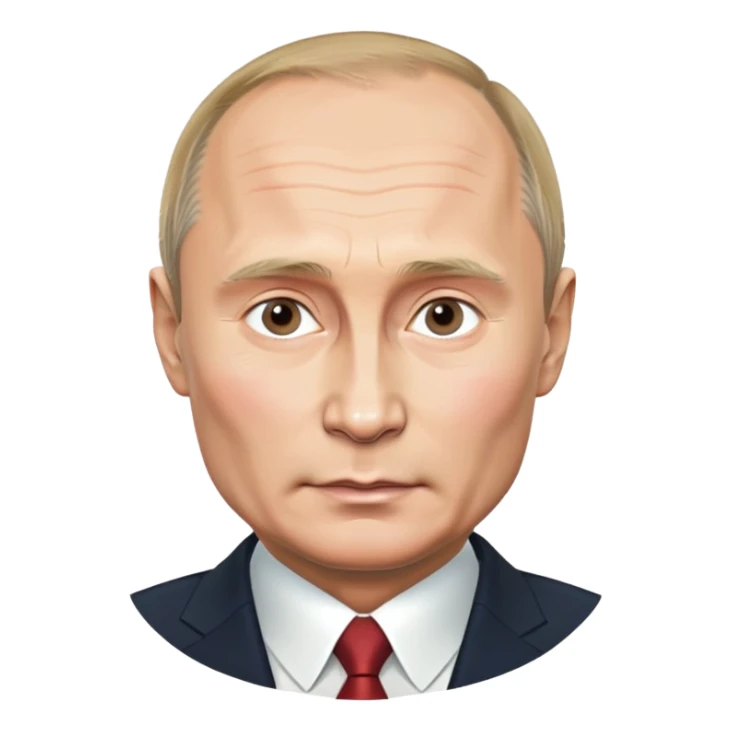 Vladimir Putin, Russian president portrait sticker