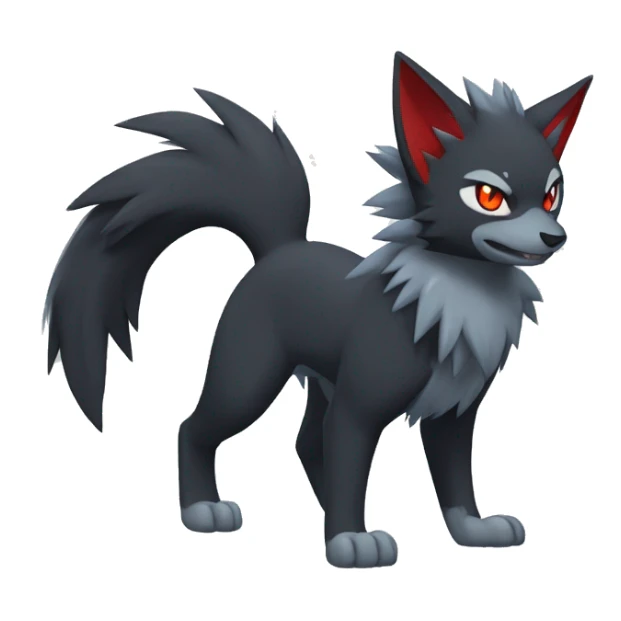 Litten-Zoroark-Mightyena-Zorua full body sticker