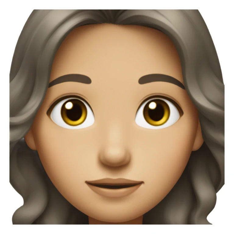 white girl with green eyes and wavy dark hair sticker