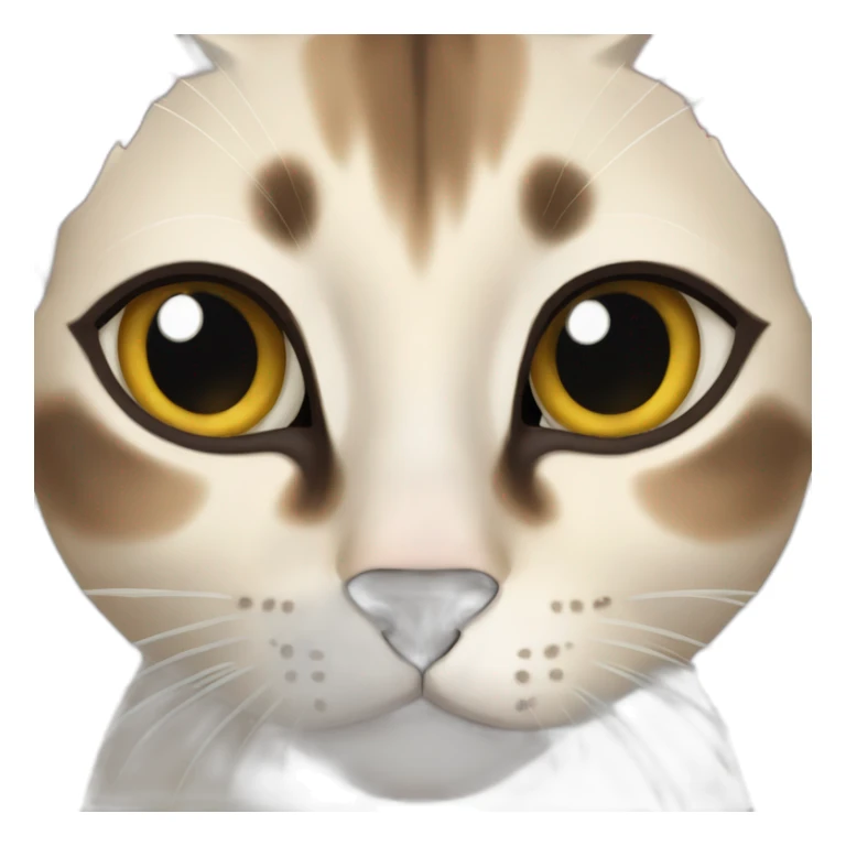 Siamese cat European Shorthair mix sticker