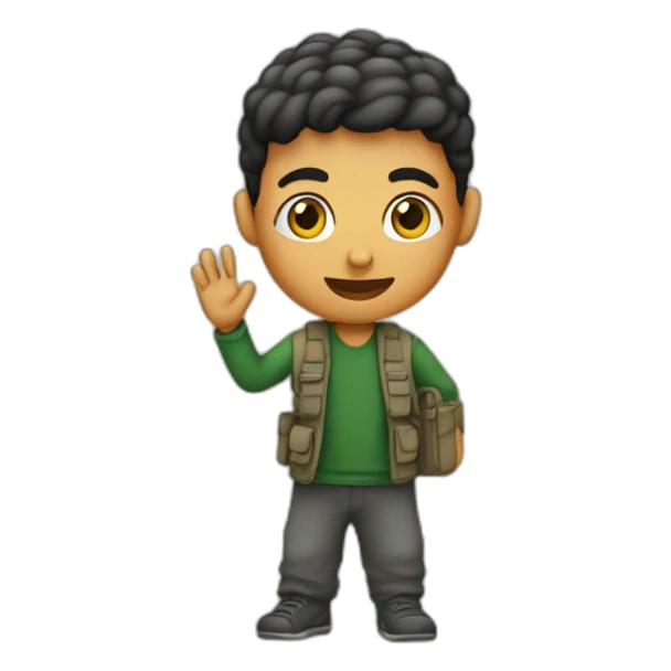 Palestinien qui marche sur l’Israël sticker