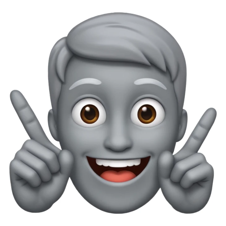 Create a cartoon-realistic Thing with exaggerated fingers & playful personality. sticker