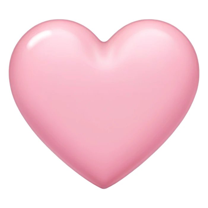 Pastell pink heart sticker