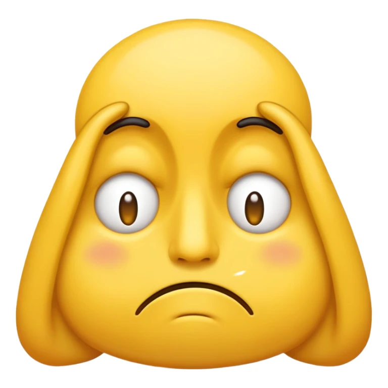 very very very very tired emoju sticker