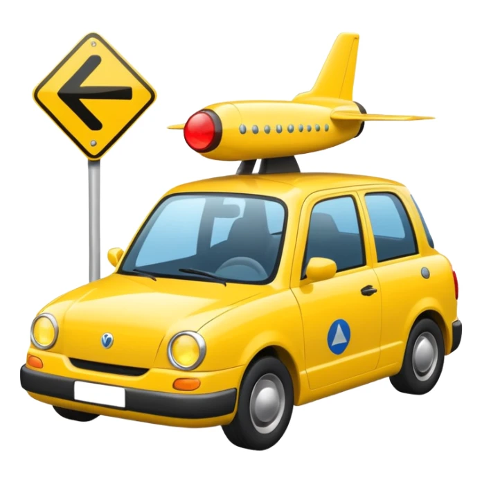 airport followme car sticker