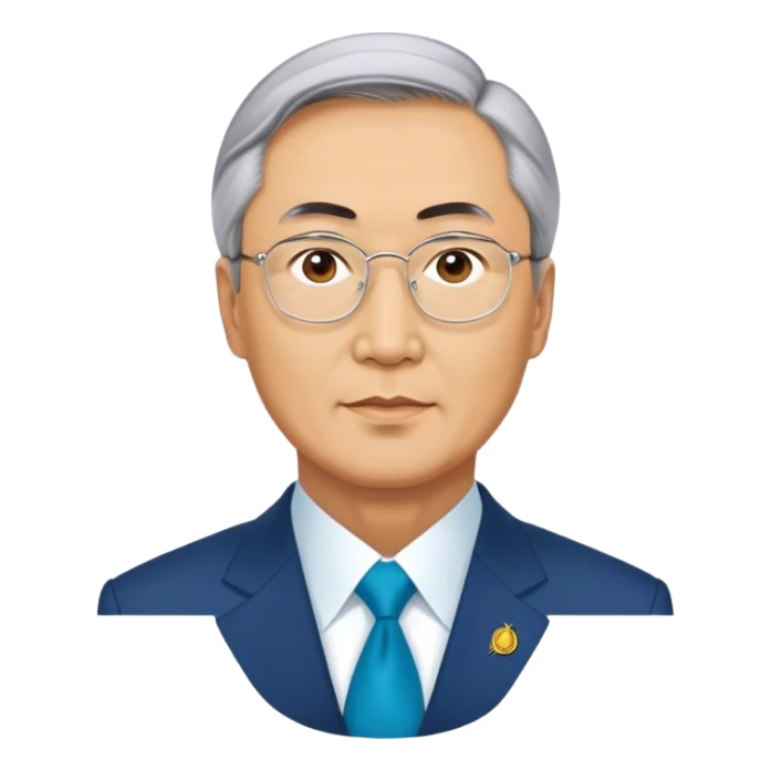 President Tokayev in full growth sticker