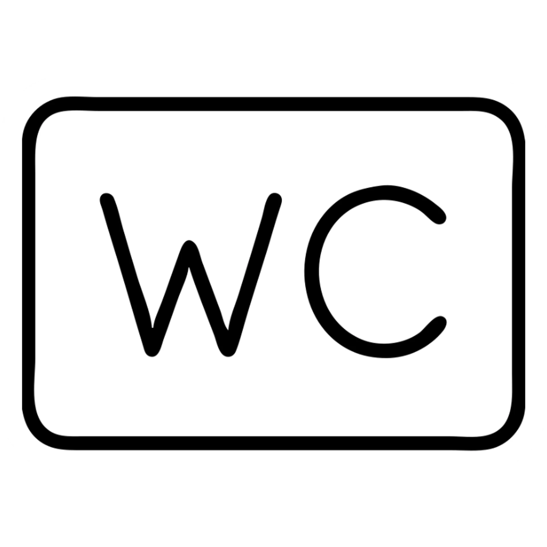 wc sign sticker