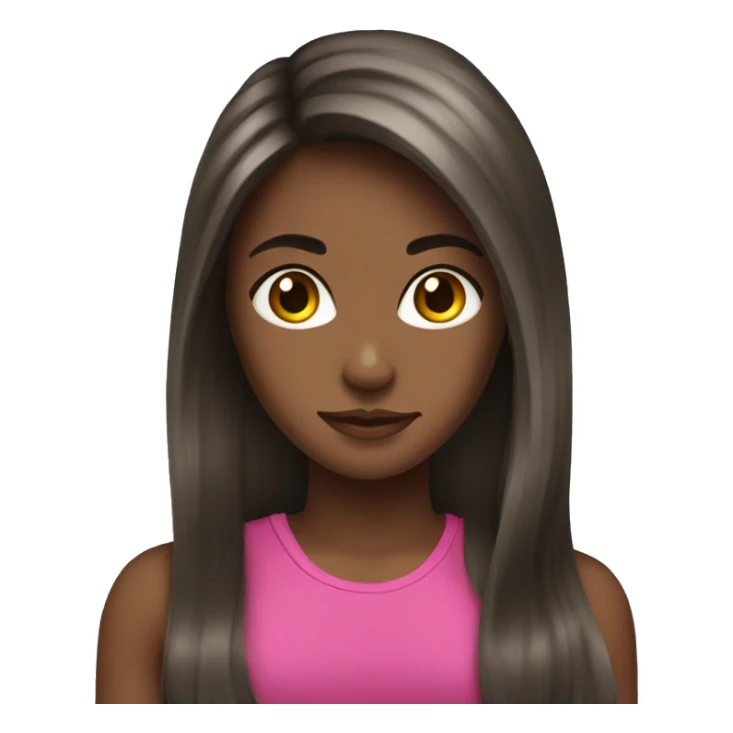 Long hair brunette girl in gym  sticker