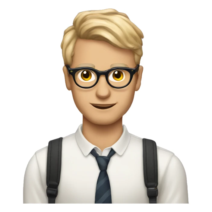 make an male alien with medium cat eye glasses, wearing evermore taylor swift sweather sticker