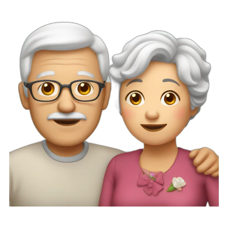Love grandpa and granma sticker