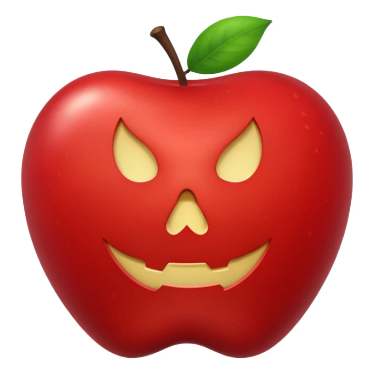 A poison apple that reads NSFW sticker