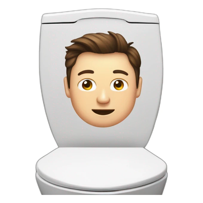 Elon musk sur les toilettes sticker