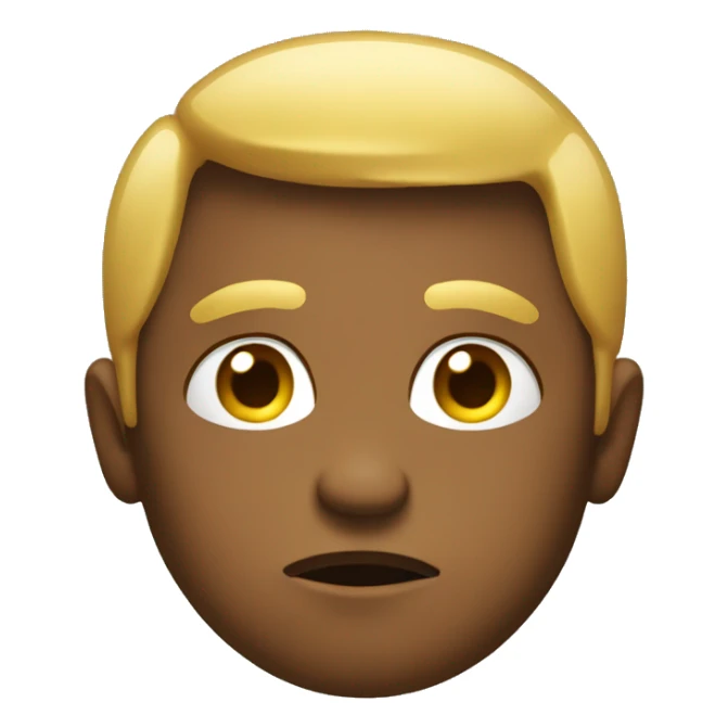 Emoji that’s kind of sad but still is ready to turn up sticker