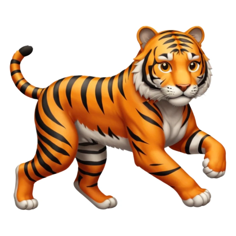 High resolution of a runnig tigar sticker