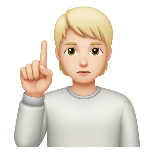 Person sticking up middle finger  sticker