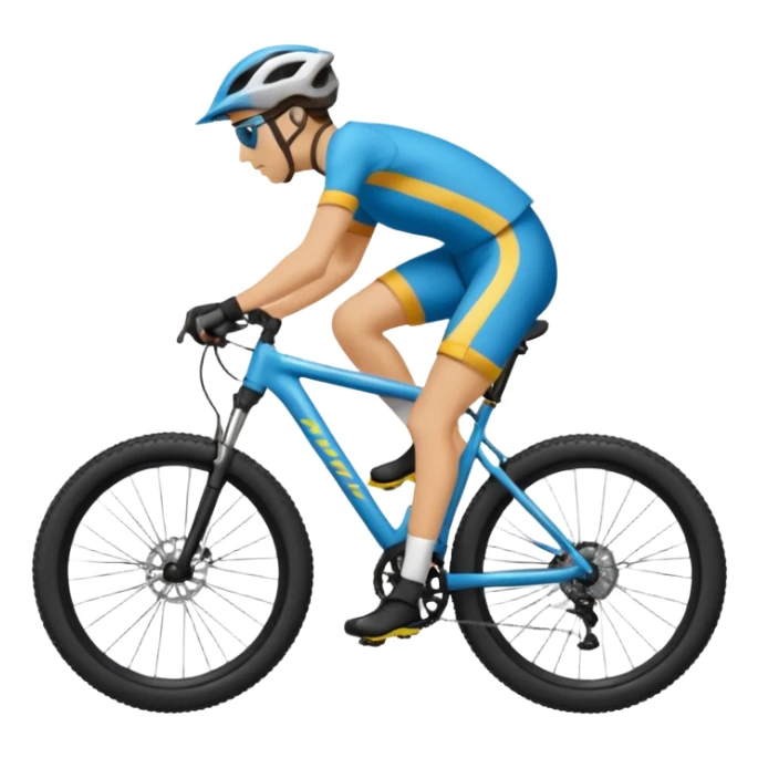 Bicicleta Mtb, ciclista montado, montaña sticker