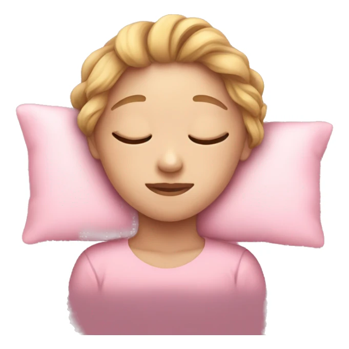 girl, sleep, pink,  sticker