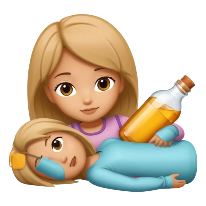 toki chibi styliaus sukurk kad guli ant buteliuko  sticker