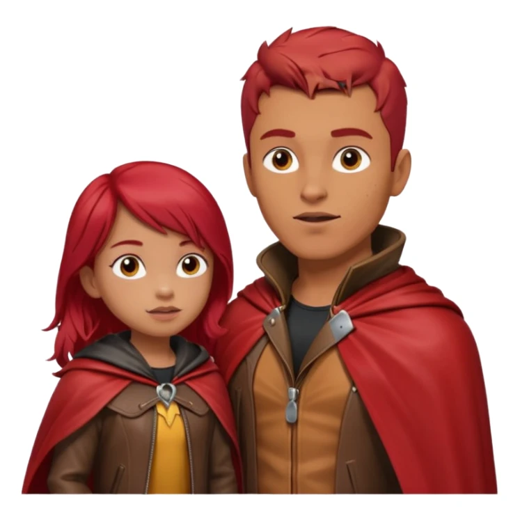 Lobo macho hablando con caperucita roja sticker