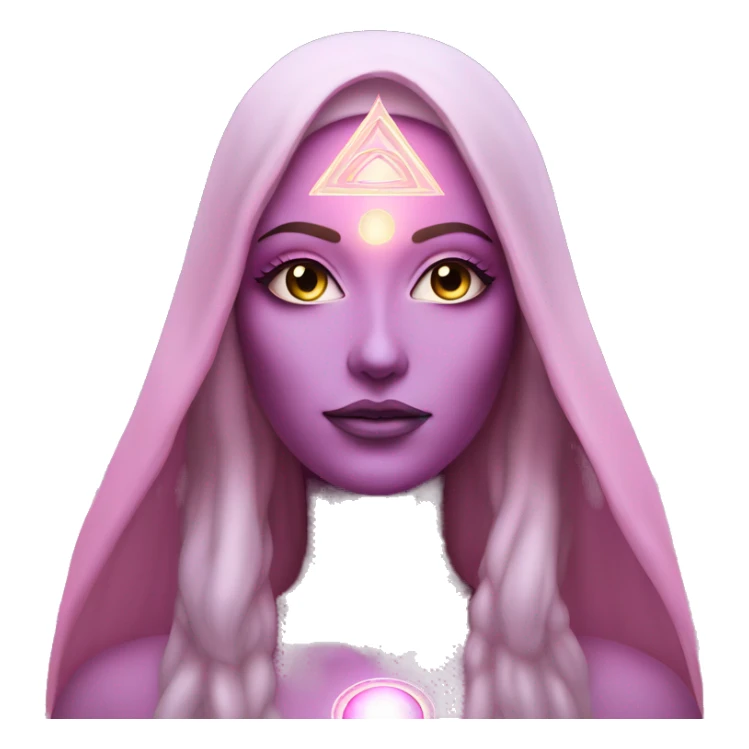 Pleiadian woman female third eye pink sticker
