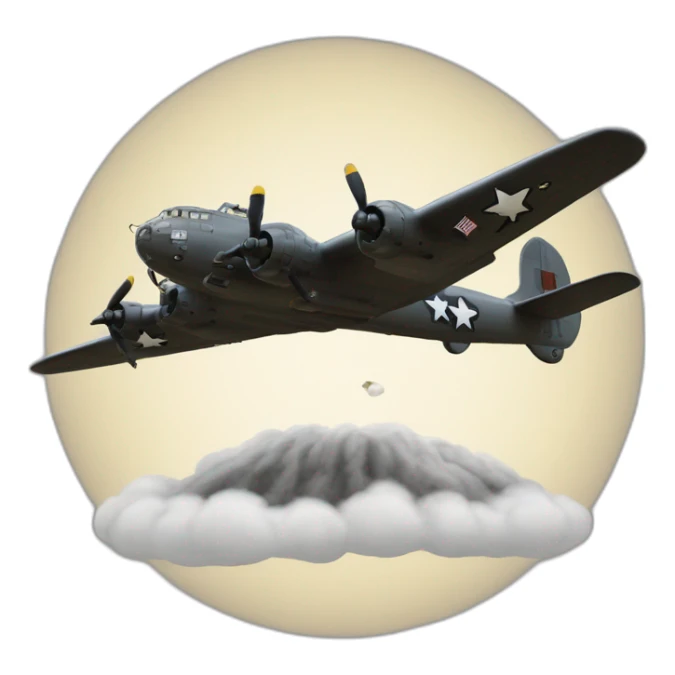 B-29 qui lache la bombe atomique sur Hiroshima sticker