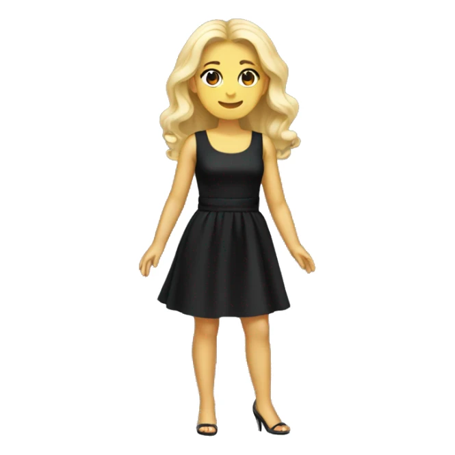 one cute little black dress sticker