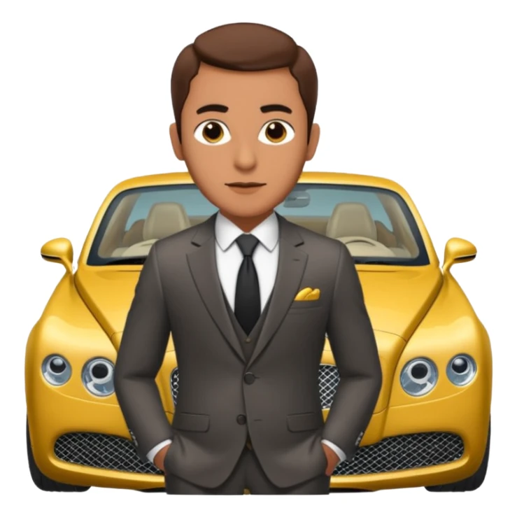 Abid abedi as Principalwith his Bentleyo sticker
