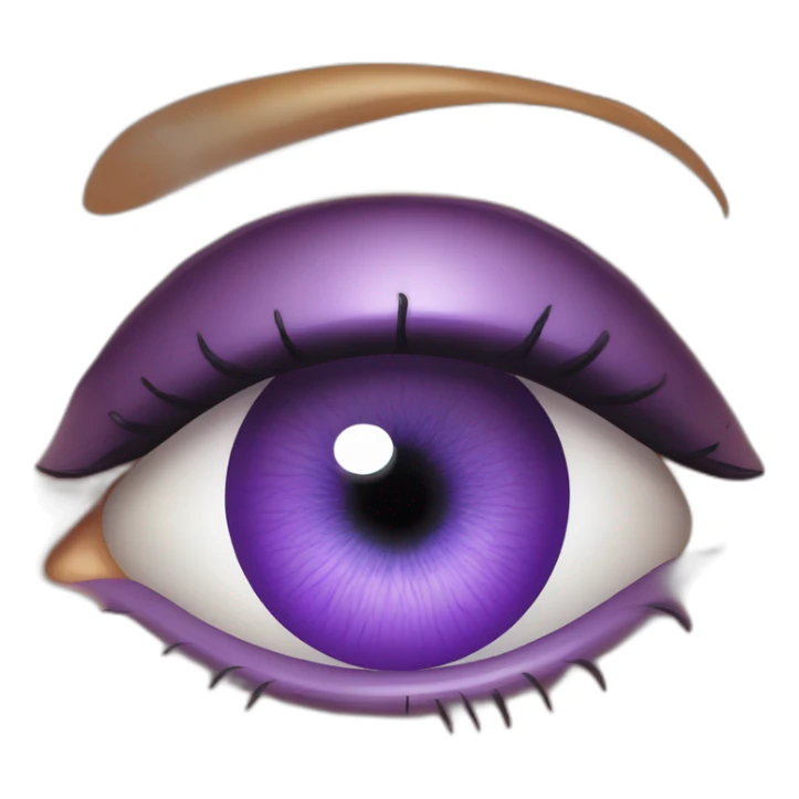 majestic godly violet iris eyeball serious intense symmetrical knowledgable sticker