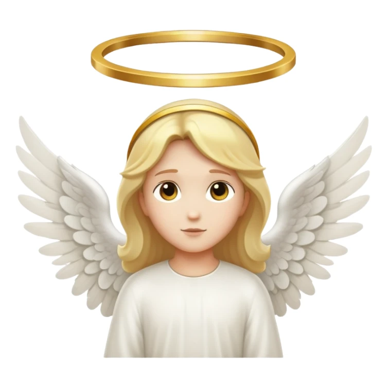 guardian angel with wings and halo from bible sticker