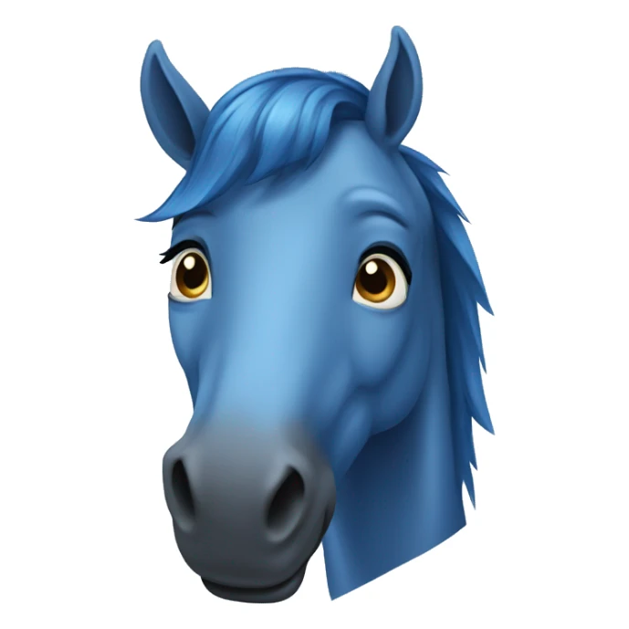 blue horse sticker