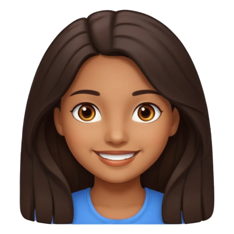 Latin girl smiling sticker