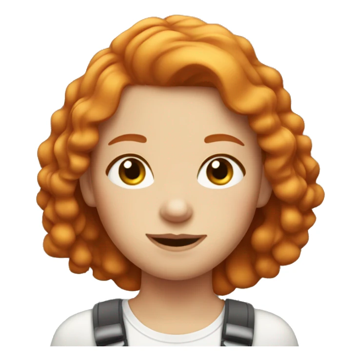 Very cute Ginger hair Girl  sticker
