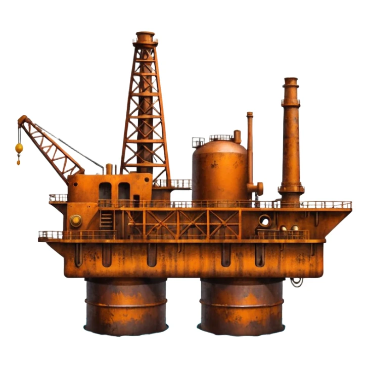 off shore oil field sticker