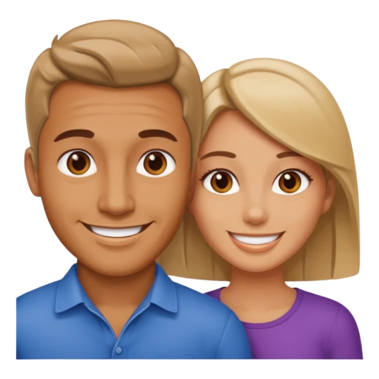 Naked man laying on naked woman sticker