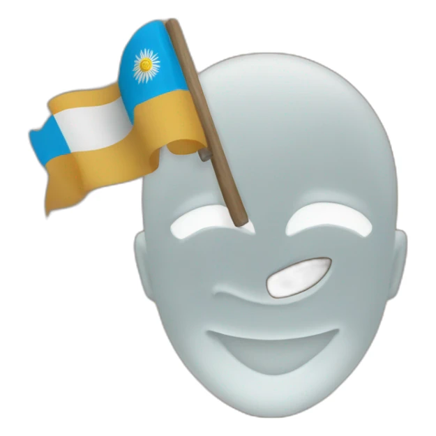 gracias sign with argentina's flag sticker