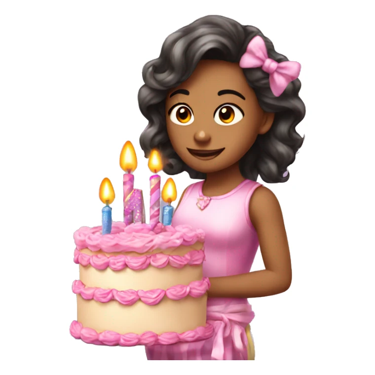 Girly Happy birthday banner sticker