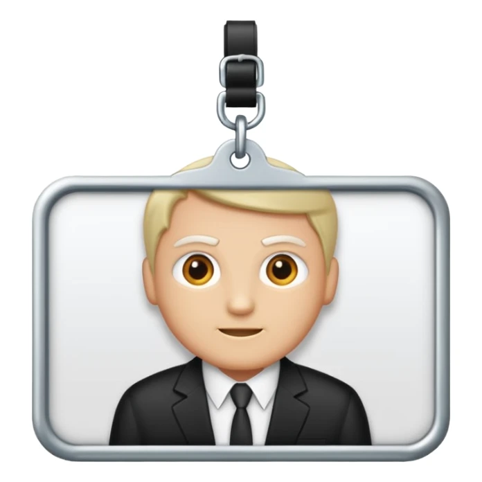 Name tag that says “boss” on it sticker