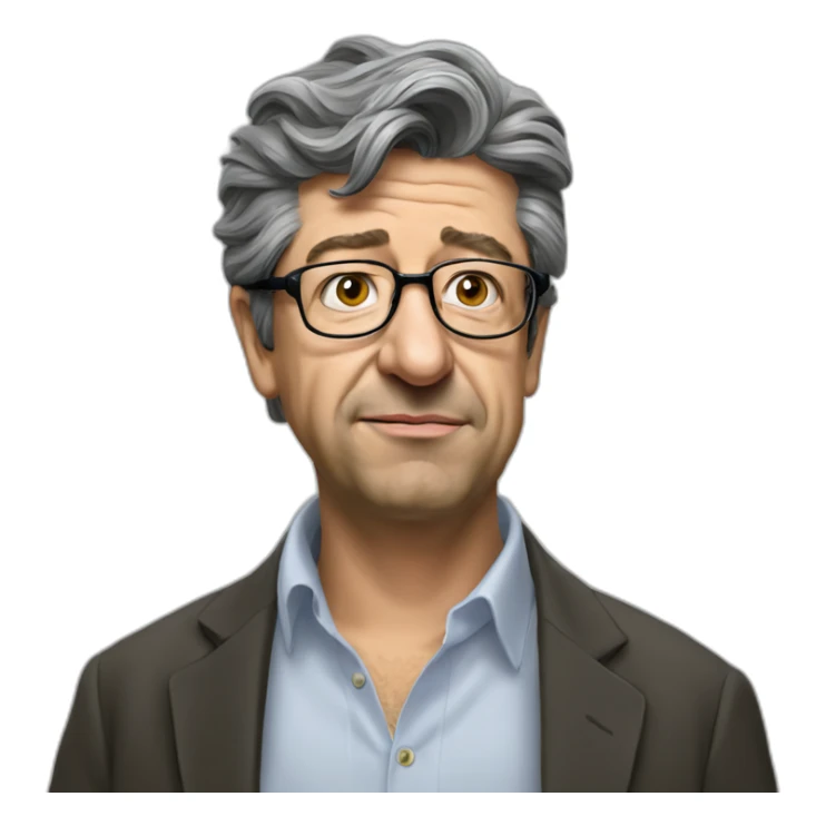 Mélenchon realist simpson sticker