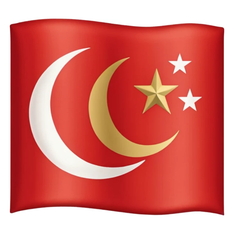 Ottoman empire 1600-1700 flag sticker