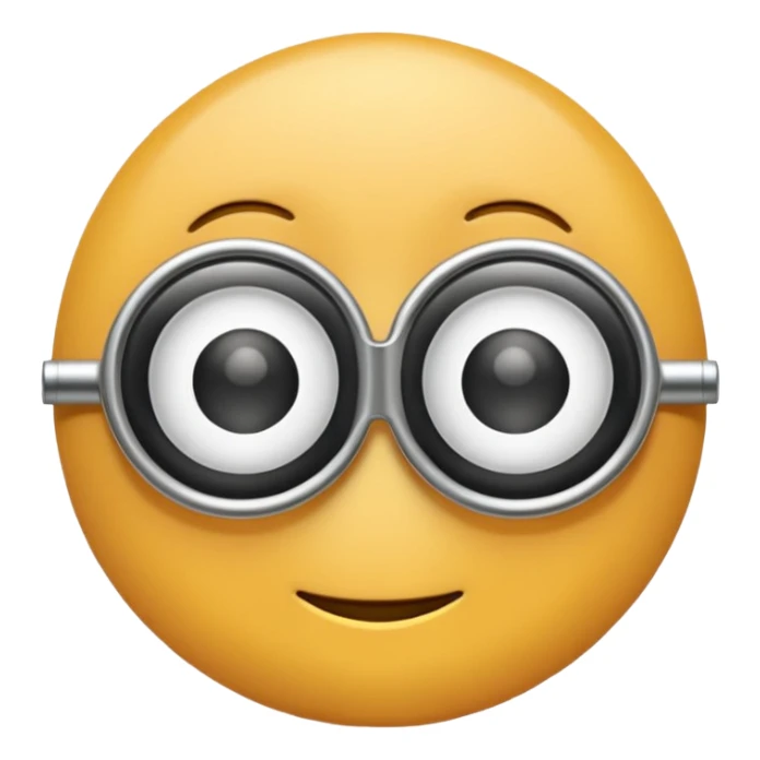 Front view monocle emoji, fully visible and centered.
Apple iOS emoji–style with smooth, rounded, slightly inflated shapes.
Soft 3D emoji look with gentle depth and polished finish.
Lens is solid white, flat, no transparency or gradient.
Clean isolated object, no background, PNG cut-out style. sticker