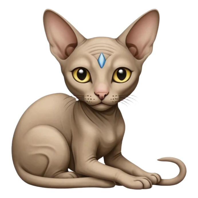 egypt sphinx cat sticker