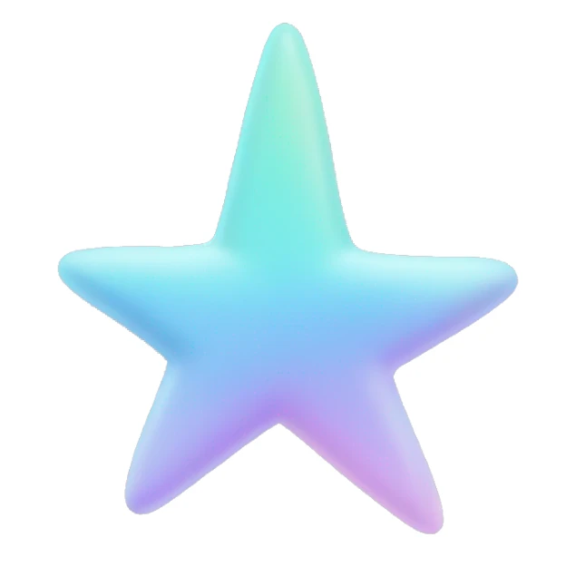 pastel heart emoji that looks like a shooting star sticker