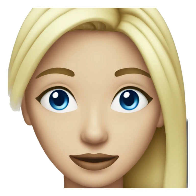 blue eyes female blonde with cash in hand sticker