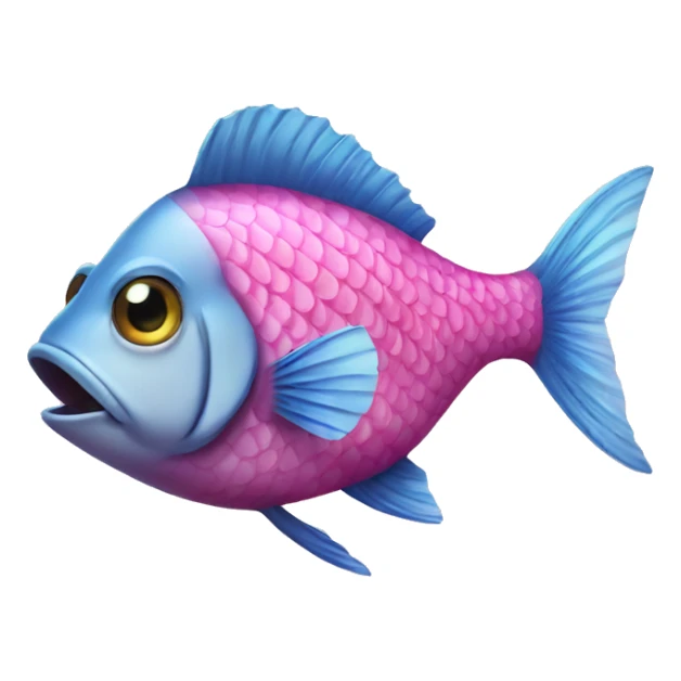 a fish who is wearing a pair of pink heels sticker