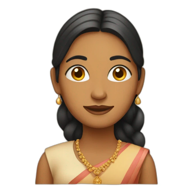 indian women in fair tone sticker